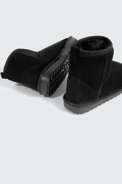 Faux Sheepskin Ankle Boots