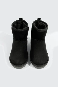 Faux Sheepskin Ankle Boots