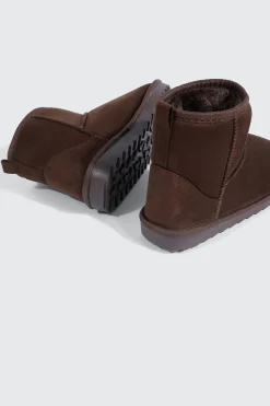 Faux Sheepskin Ankle Boots