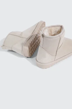 Faux Sheepskin Ankle Boots