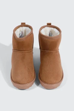Faux Sheepskin Ankle Boots