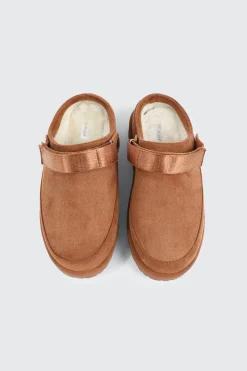 Faux Sheepskin Mules