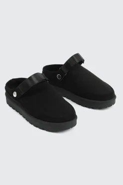 Faux Sheepskin Mules