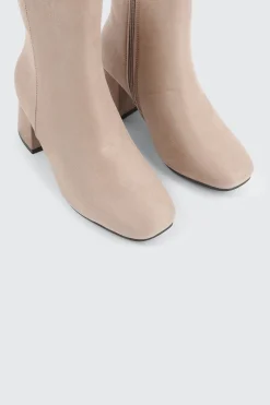Faux Suede Ankle Boots