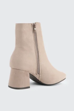 Faux Suede Ankle Boots