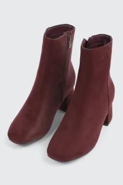 Faux Suede Ankle Boots