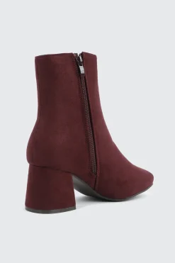 Faux Suede Ankle Boots