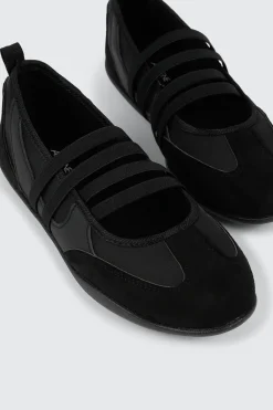 Faux Suede Ballet Sneakers