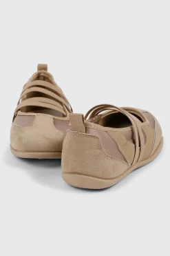 Faux Suede Ballet Sneakers
