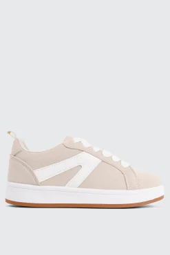 Faux Suede Contrast Sneakers