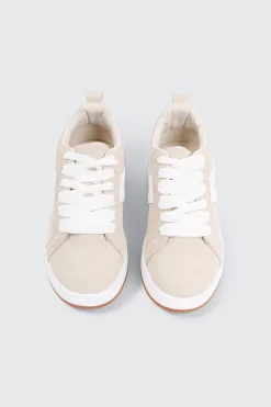 Faux Suede Contrast Sneakers