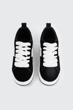 Faux Suede Contrast Sneakers