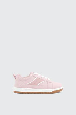 Faux Suede Lace Up Sneakers