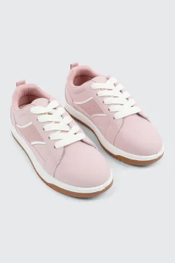 Faux Suede Lace Up Sneakers