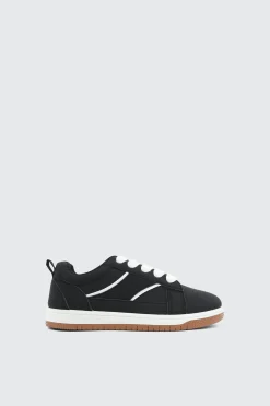 Faux Suede Lace Up Sneakers