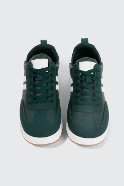 Faux Suede & Leather Contrast Sneakers