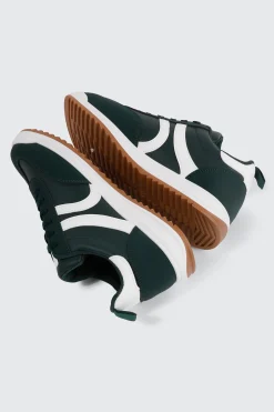 Faux Suede & Leather Contrast Sneakers