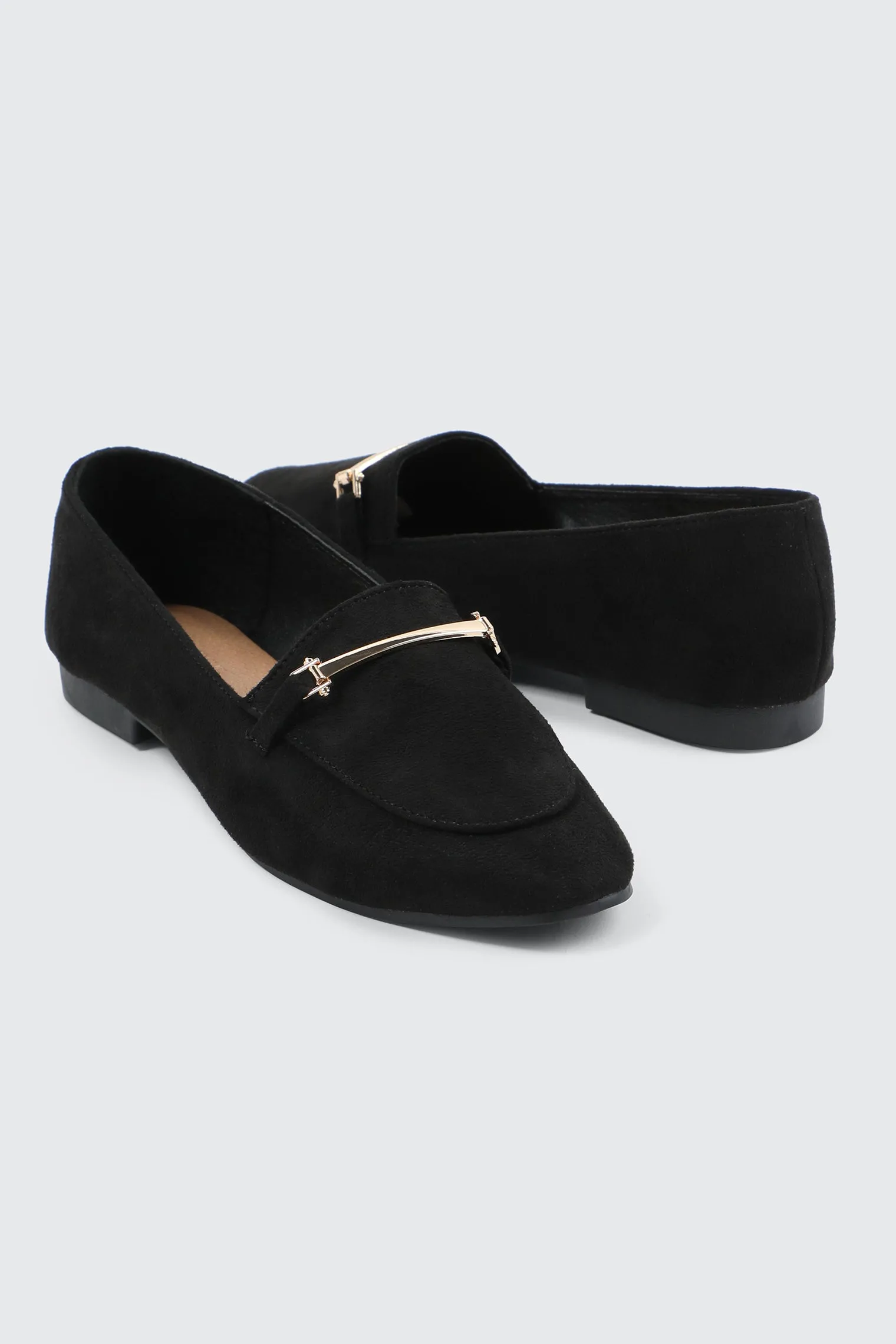 Faux Suede Loafers