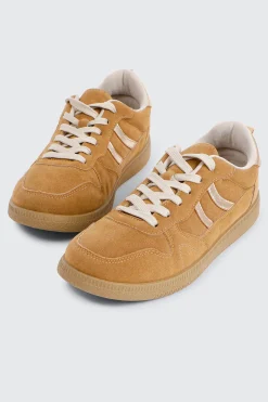 Faux suede & Metallic Sneakers