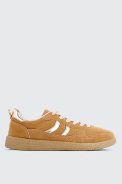 Faux suede & Metallic Sneakers