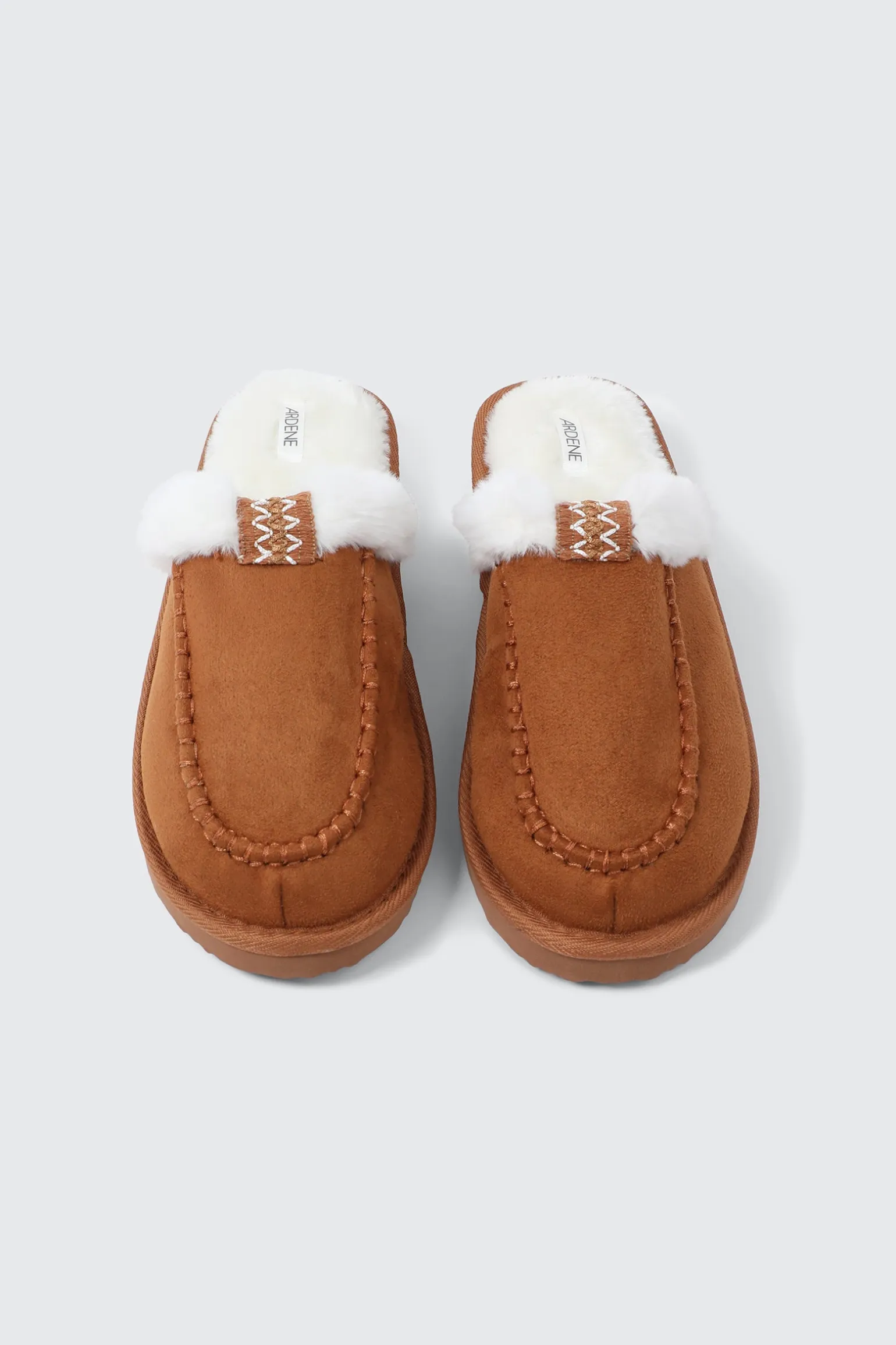 Faux Suede Mule Slippers