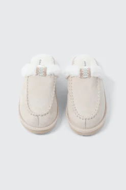Faux Suede Mule Slippers