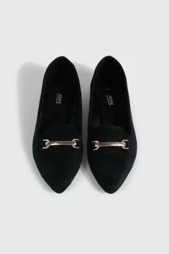Faux Suede Pointy Toe Flats