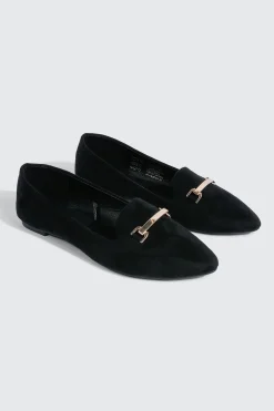 Faux Suede Pointy Toe Flats