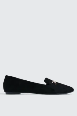 Faux Suede Pointy Toe Flats