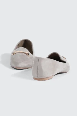 Faux Suede Pointy Toe Flats