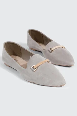 Faux Suede Pointy Toe Flats