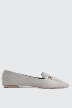 Faux Suede Pointy Toe Flats