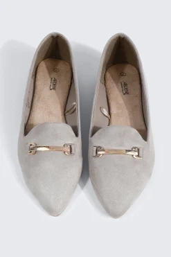 Faux Suede Pointy Toe Flats