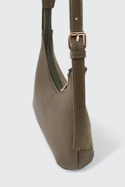 Faux Suede Shoulder Bag