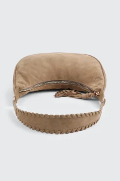 Faux Suede Shoulder Bag