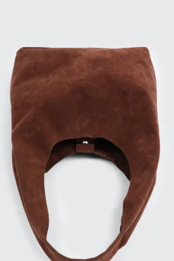 Faux Suede Shoulder Bag