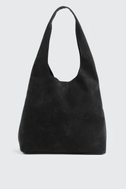 Faux Suede Shoulder Bag