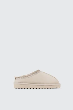 Faux Suede Slip On Mules