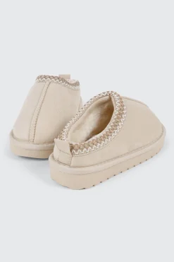 Faux Suede Slip On Mules