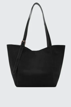 Faux Suede Tote