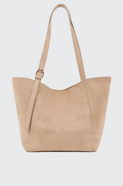 Faux Suede Tote
