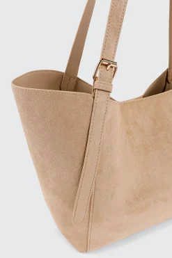 Faux Suede Tote
