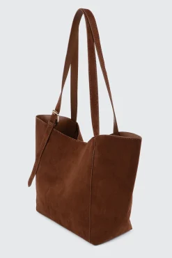 Faux Suede Tote