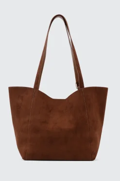 Faux Suede Tote