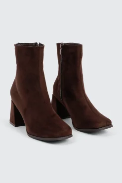 Flare Heel Ankle Boots