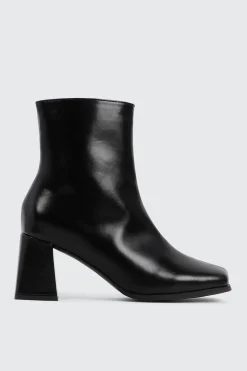 Flare Heel Ankle Boots