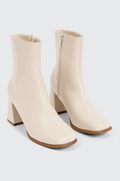 Flare Heel Ankle Boots