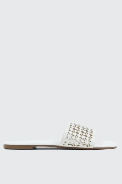 Flat Sandals with Cutout Design