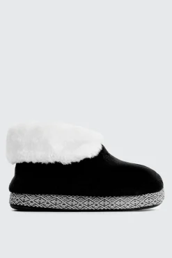 Flip Collar Bootie Slippers
