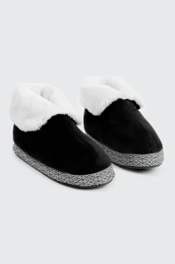 Flip Collar Bootie Slippers